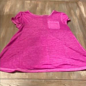 A purple plain tee-shirt